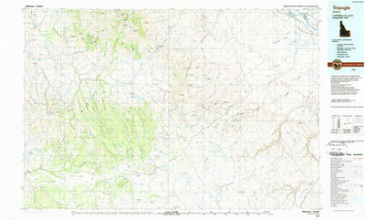 United States Geological Survey Triangle, ID (1990, 100000-Scale) digital map