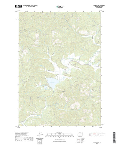 United States Geological Survey Triangle Lake, OR (2020, 24000-Scale) digital map