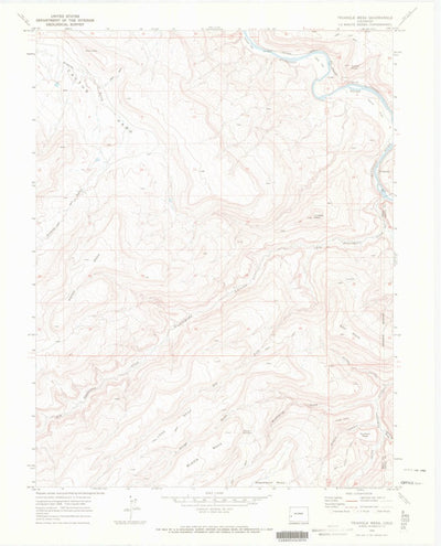 United States Geological Survey Triangle Mesa, CO (1969, 24000-Scale) digital map