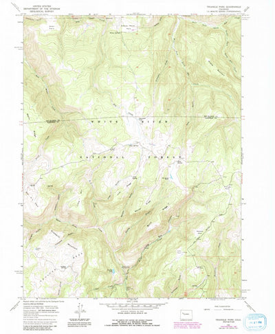 United States Geological Survey Triangle Park, CO (1966, 24000-Scale) digital map