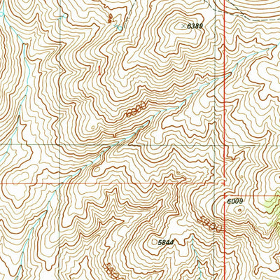 United States Geological Survey Triangle Reservoir, ID (1990, 24000-Scale) digital map