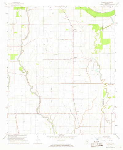 United States Geological Survey Tribbett, MS (1967, 24000-Scale) digital map