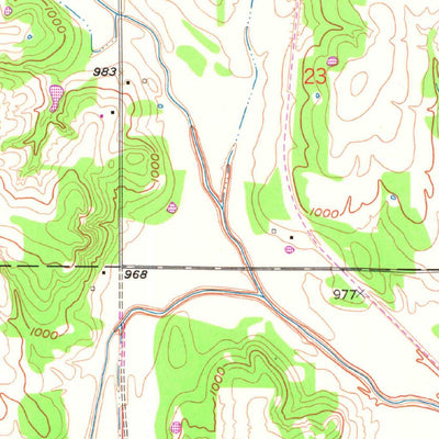 United States Geological Survey Tribbey, OK (1958, 24000-Scale) digital map