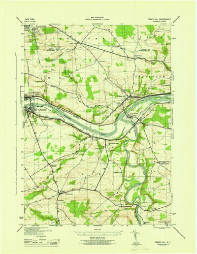 United States Geological Survey Tribes Hill, NY (1946, 31680-Scale) digital map