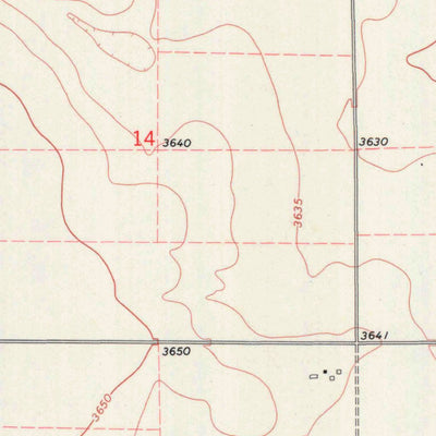 United States Geological Survey Tribune SE, KS (1970, 24000-Scale) digital map