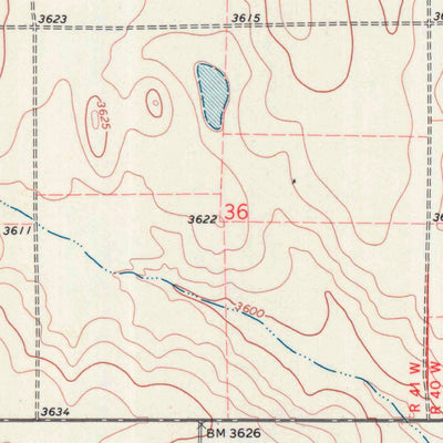 United States Geological Survey Tribune SE, KS (1970, 24000-Scale) digital map