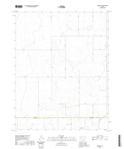 United States Geological Survey Tribune SE, KS (2022, 24000-Scale) digital map