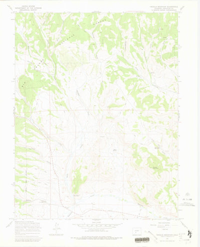 United States Geological Survey Trickle Mountain, CO (1967, 24000-Scale) digital map