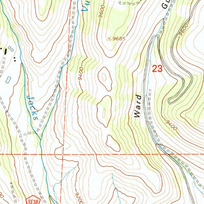 United States Geological Survey Trickle Mountain, CO (2001, 24000-Scale) digital map