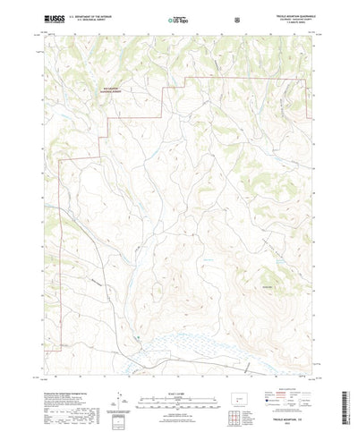 United States Geological Survey Trickle Mountain, CO (2022, 24000-Scale) digital map
