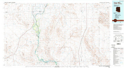 United States Geological Survey Trigo Mountains, AZ-CA (1986, 100000-Scale) digital map