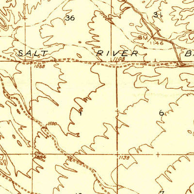 United States Geological Survey Trigo Peaks, AZ (1934, 48000-Scale) digital map