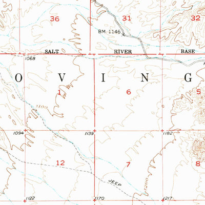 United States Geological Survey Trigo Peaks, AZ (1954, 62500-Scale) digital map
