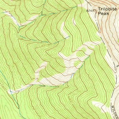 United States Geological Survey Trilobite Peak, MT (1970, 24000-Scale) digital map