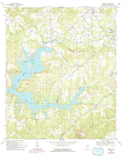 United States Geological Survey Trimble, AL (1969, 24000-Scale) digital map