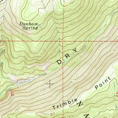 United States Geological Survey Trimble Point, CO (1965, 24000-Scale) digital map