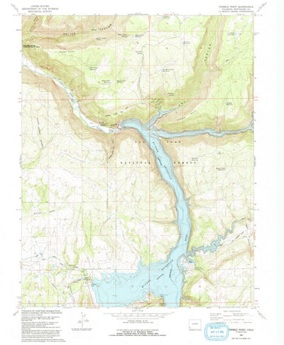 United States Geological Survey Trimble Point, CO (1993, 24000-Scale) digital map