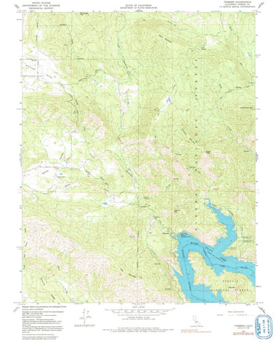 United States Geological Survey Trimmer, CA (1965, 24000-Scale) digital map