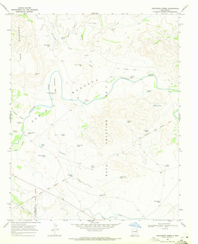 United States Geological Survey Trinchera Creek, NM (1967, 24000-Scale) digital map
