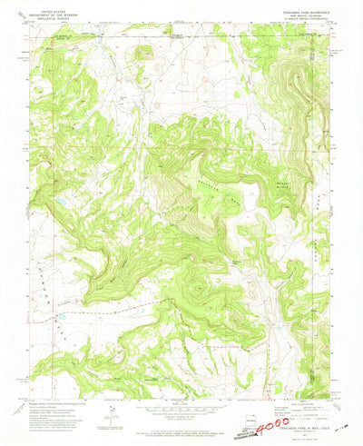 United States Geological Survey Trinchera Pass, NM-CO (1971, 24000-Scale) digital map