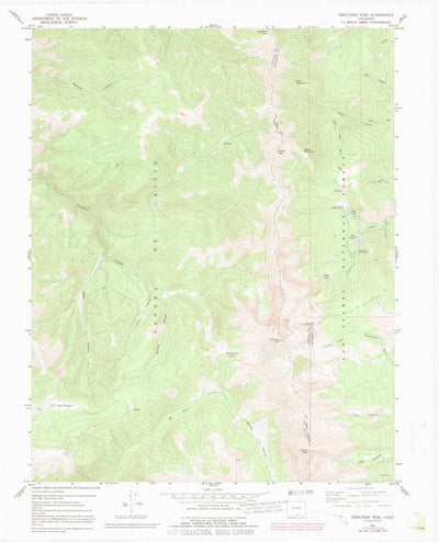 United States Geological Survey Trinchera Peak, CO (1967, 24000-Scale) digital map