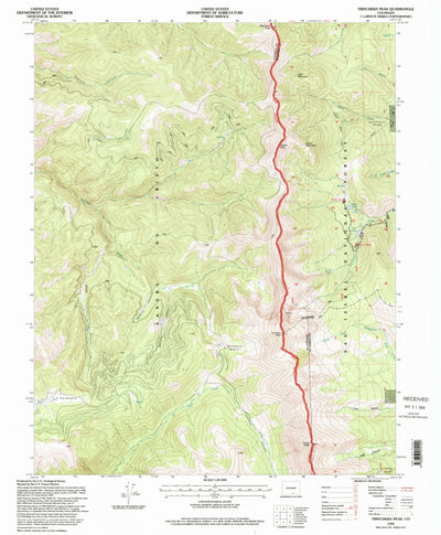 United States Geological Survey Trinchera Peak, CO (1994, 24000-Scale) digital map