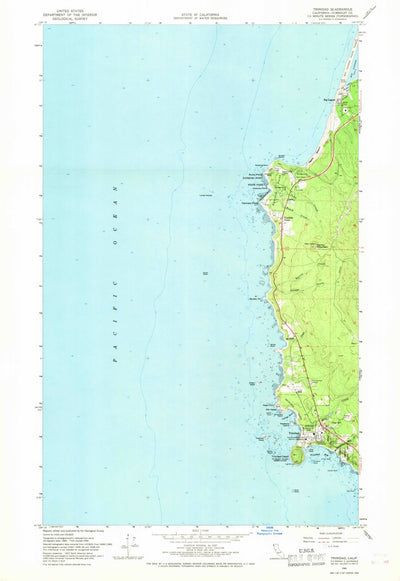 United States Geological Survey Trinidad, CA (1966, 24000-Scale) digital map