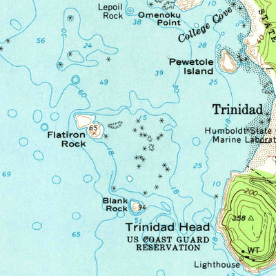 United States Geological Survey Trinidad, CA (1966, 24000-Scale) digital map
