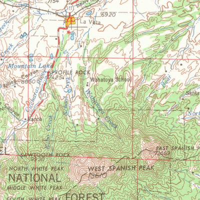 United States Geological Survey Trinidad, CO (1954, 250000-Scale) digital map