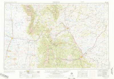 United States Geological Survey Trinidad, CO (1955, 250000-Scale) digital map