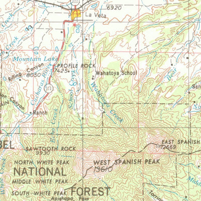 United States Geological Survey Trinidad, CO (1955, 250000-Scale) digital map