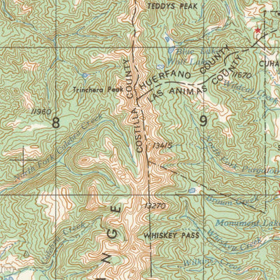 United States Geological Survey Trinidad, CO (1958, 250000-Scale) digital map