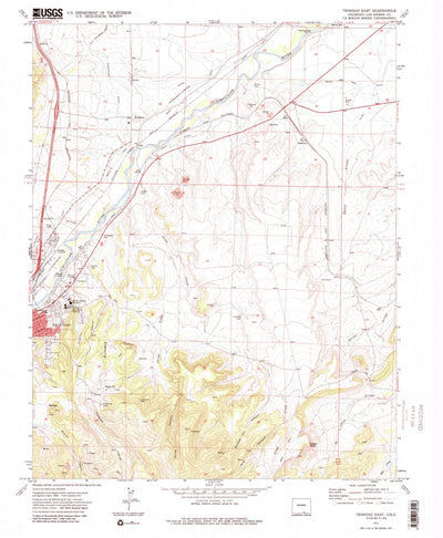 United States Geological Survey Trinidad East, CO (1971, 24000-Scale) digital map