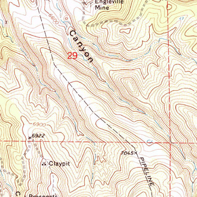 United States Geological Survey Trinidad East, CO (1971, 24000-Scale) digital map