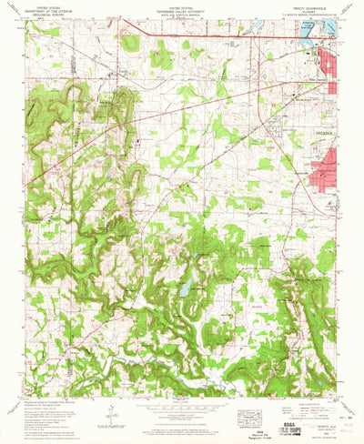United States Geological Survey Trinity, AL (1963, 24000-Scale) digital map