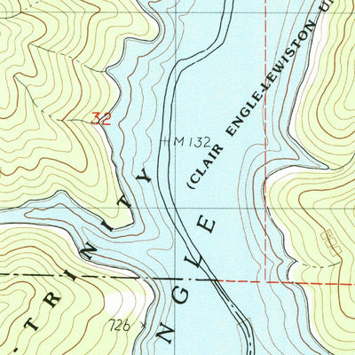 United States Geological Survey Trinity Center, CA (1982, 24000-Scale) digital map