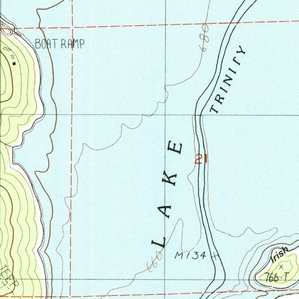Trinity Rep Map Trinity Center, CA (1982, 24000-Scale) Map by United States Geological ...