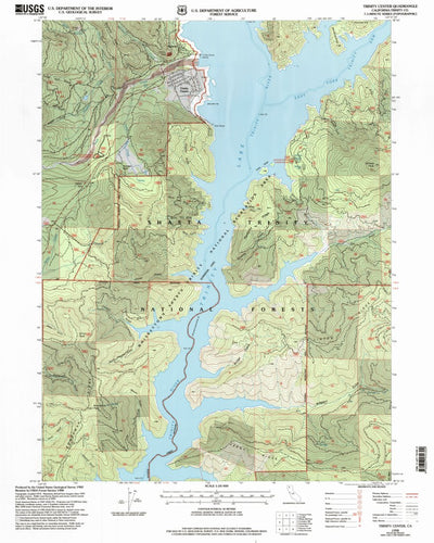 United States Geological Survey Trinity Center, CA (1998, 24000-Scale) digital map