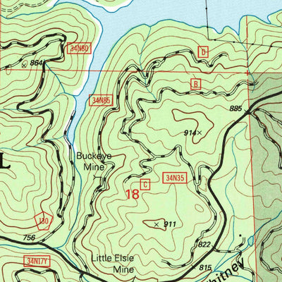 United States Geological Survey Trinity Dam, CA (1998, 24000-Scale) digital map