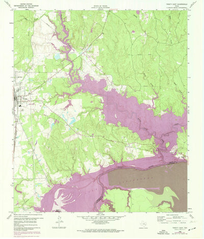 United States Geological Survey Trinity East, TX (1960, 24000-Scale) digital map