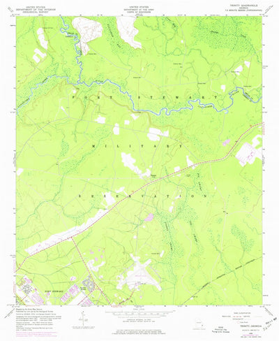United States Geological Survey Trinity, GA (1958, 24000-Scale) digital map