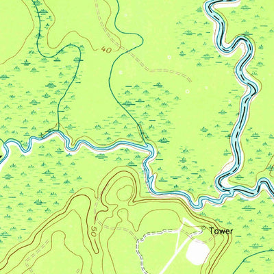 United States Geological Survey Trinity, GA (1958, 24000-Scale) digital map