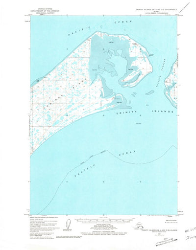 United States Geological Survey Trinity Islands B-2 And C-2, AK (1952, 63360-Scale) digital map