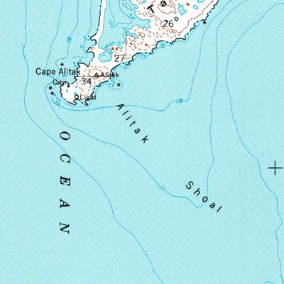 United States Geological Survey Trinity Islands D-1, AK (1952, 63360-Scale) digital map