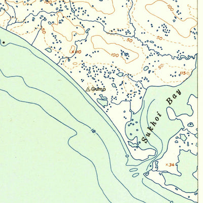 United States Geological Survey Trinity Islands D-2, AK (1954, 63360-Scale) digital map