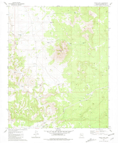 United States Geological Survey Trinity Mountain, AZ (1981, 24000-Scale) digital map
