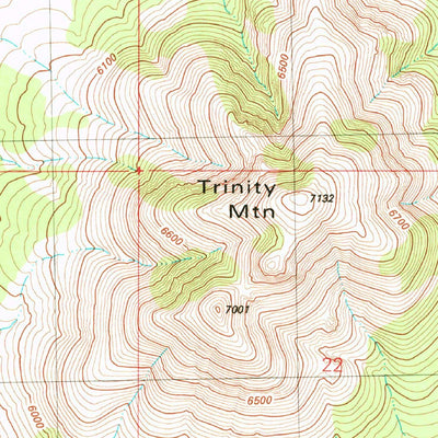 United States Geological Survey Trinity Mountain, AZ (1981, 24000-Scale) digital map