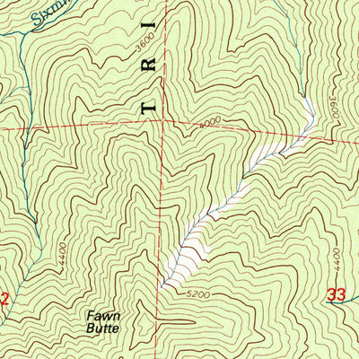 United States Geological Survey Trinity Mountain, CA (1997, 24000-Scale) digital map