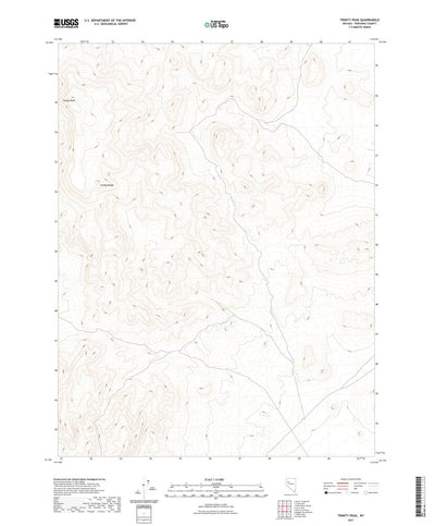 United States Geological Survey Trinity Peak, NV (2021, 24000-Scale) digital map