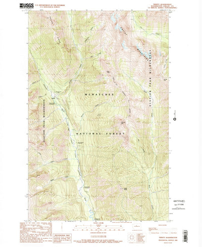 United States Geological Survey Trinity, WA (1988, 24000-Scale) digital map